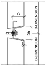 Liberta cor ten 600 basic drawing horizontal joint