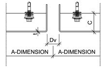 Liberta cor ten 600 basic drawing vertical joint